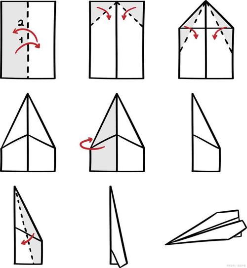 纸飞机的折叠方法正方形,纸飞机的折叠方法正方形纸
