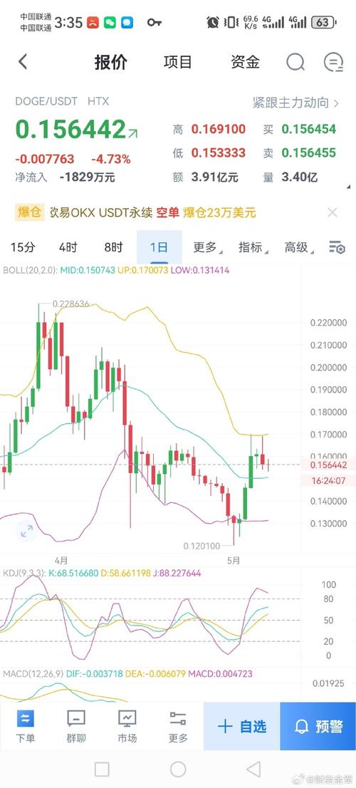 狗狗币今日价格行情,狗狗币今日价格行情走势