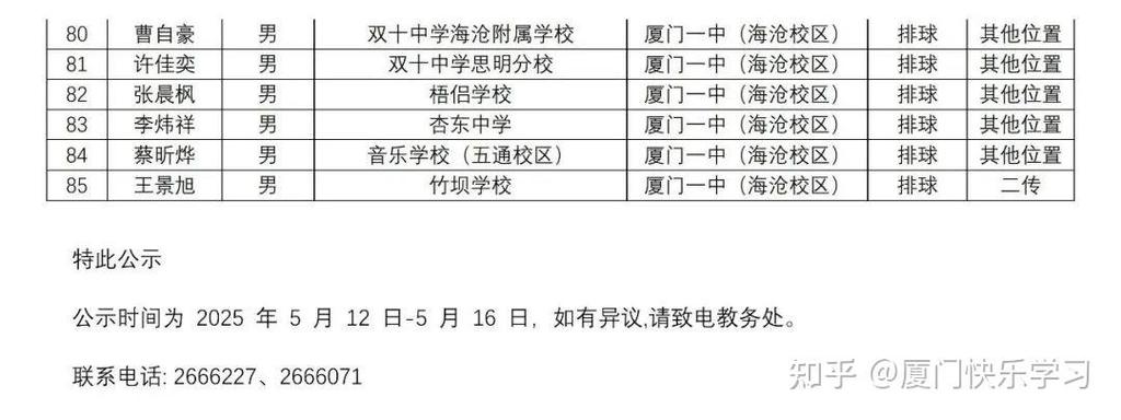 厦门2025年中招方案:厦门2025年中招方案公布