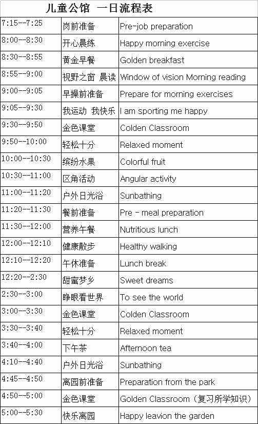 mytimetablefor英语作文，英语作文my timetable for