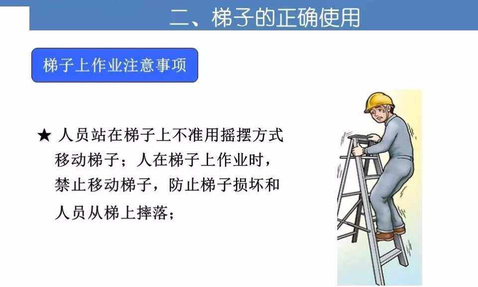 使用梯子的安全要求有哪些-使用梯子的安全要求有哪些内容