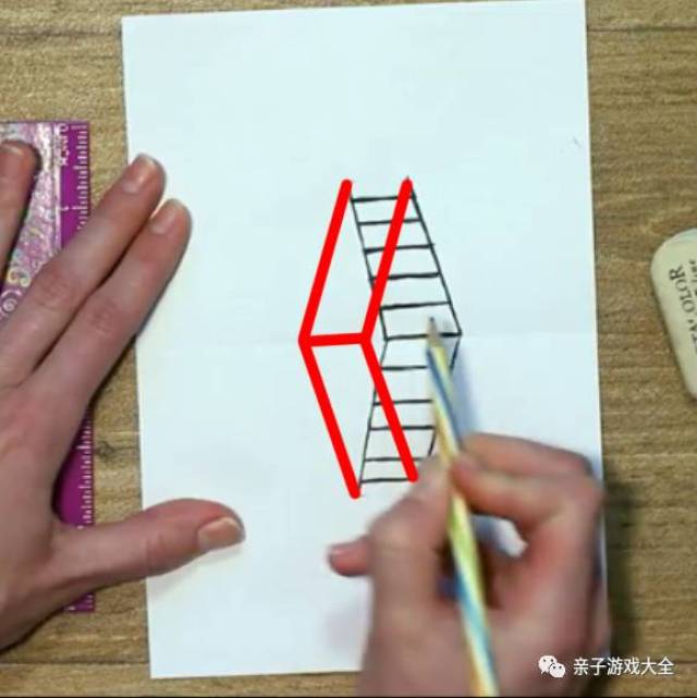 梯子的立体画-梯子的立体画法怎么画