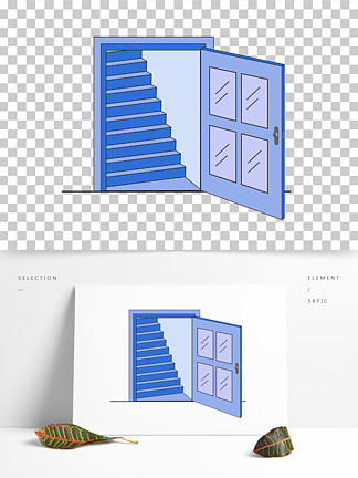 通往门的梯子怎样画卡通-通往门的梯子怎样画卡通图案
