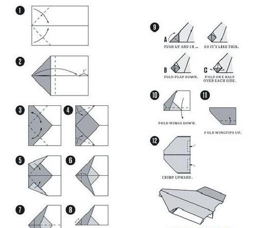 包含纸飞机的折叠方法空中之王视频的词条